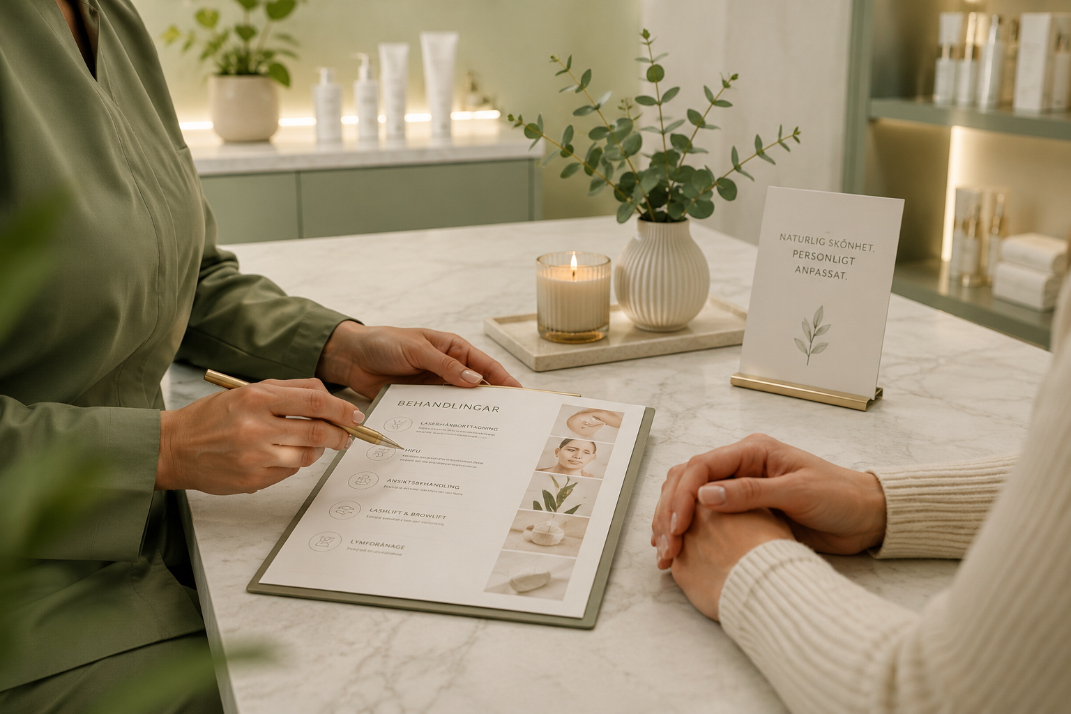Ansiktsbehandling i Göteborg på Lumira Clinic med konsultation