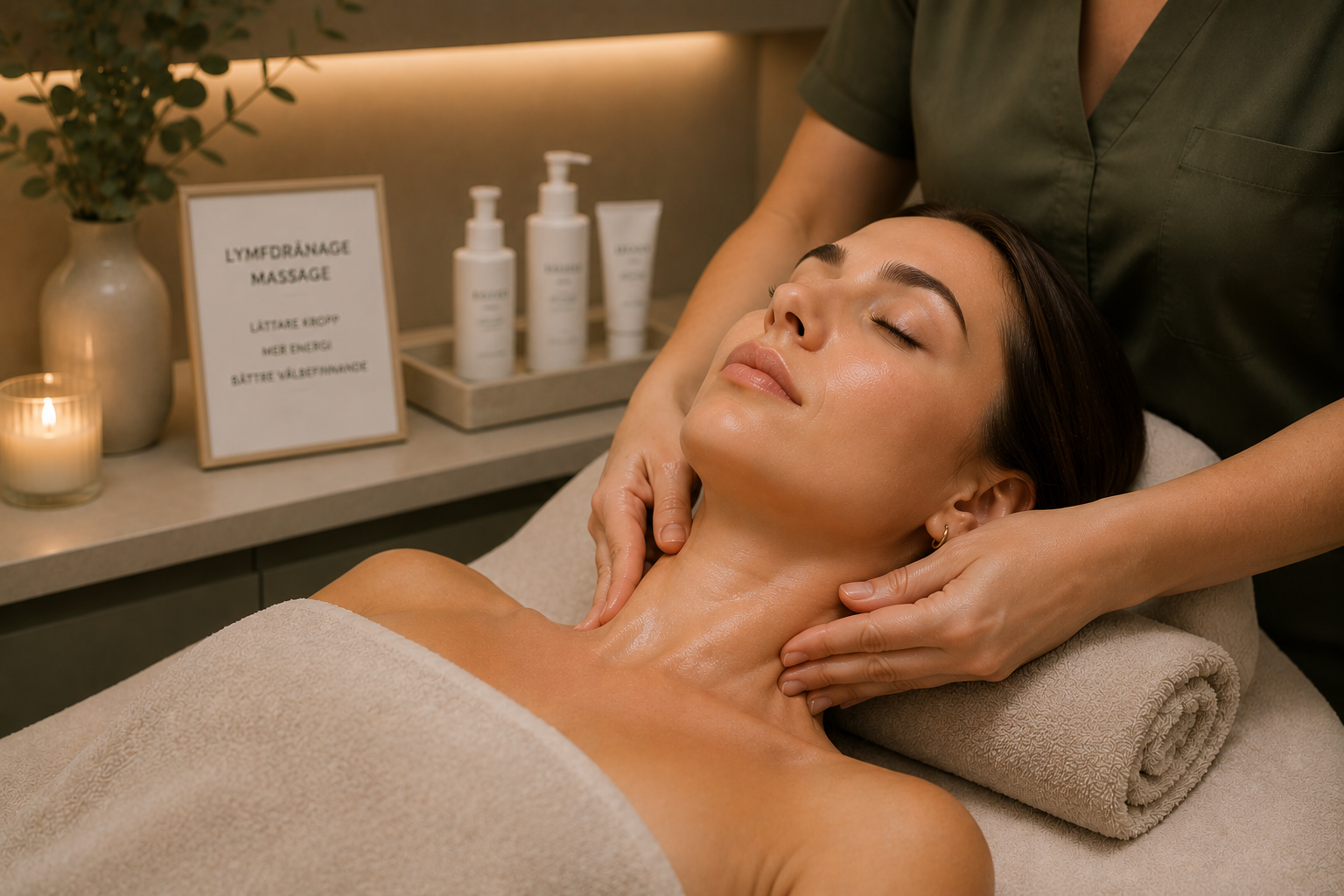 Lymfdränagemassage på Lumira Clinic i Göteborg